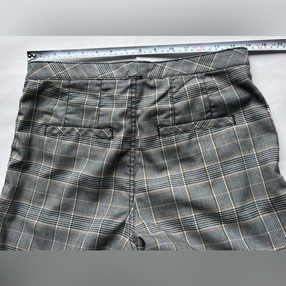 Free People Womens Tailored Plaid Short Pants cropped ankle size 6 - Picture 12 of 13
